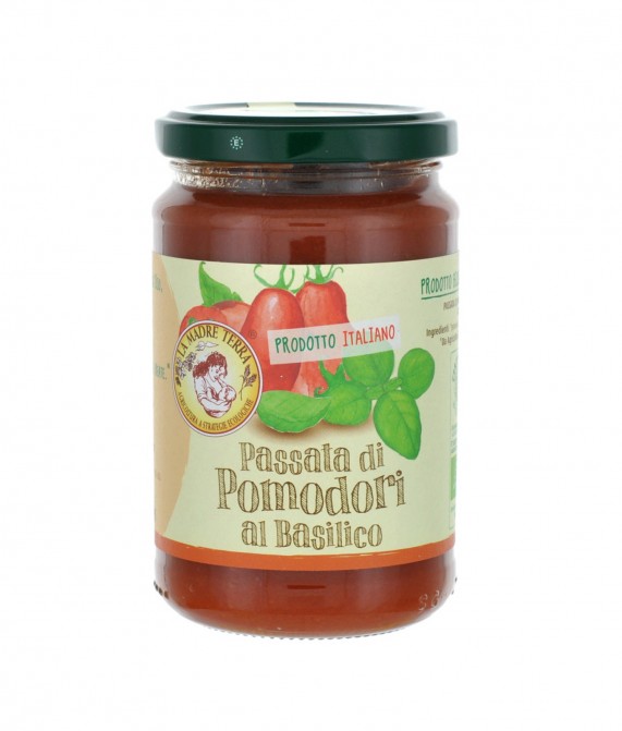 Passata di pomodoro biologica al basilico - 280 gr